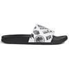 Adidas Adilette Comfort Slide 'All Over Logos - White' FZ1751