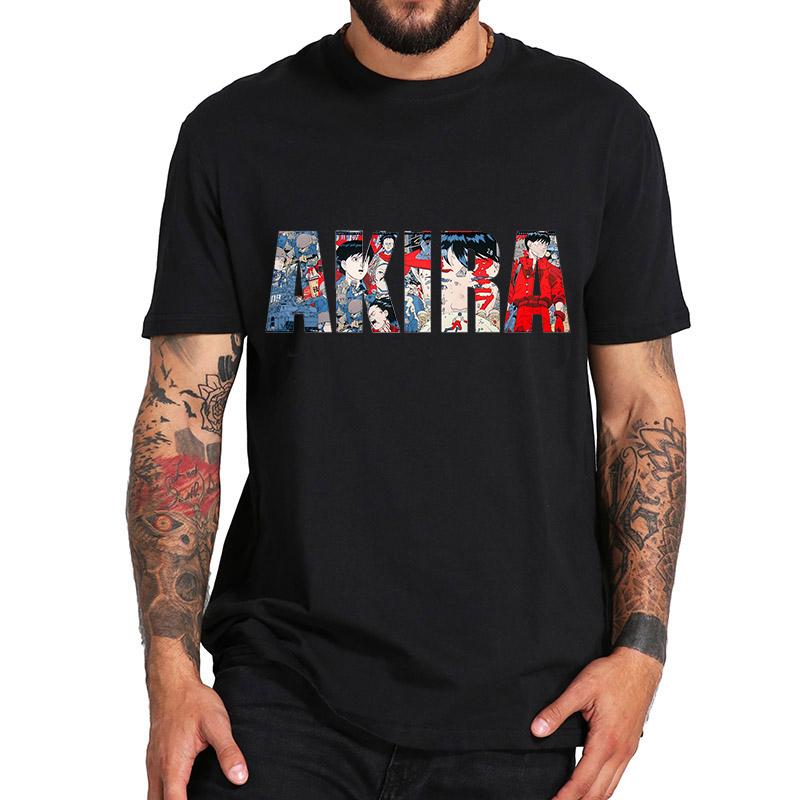 

Casual Male Tops Tees Akira Cartoon Print T Shirts Japanese Anime Manga Harajuku Fashion O-Neck Short Sleeve T-Shirt Streetwear S