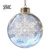 Decorative Hanging Balls Glowing Christmas Story Ornament, Light?Up Mini Holiday Scene Ball with Warm Garden Party Ornaments LED Light, Clear