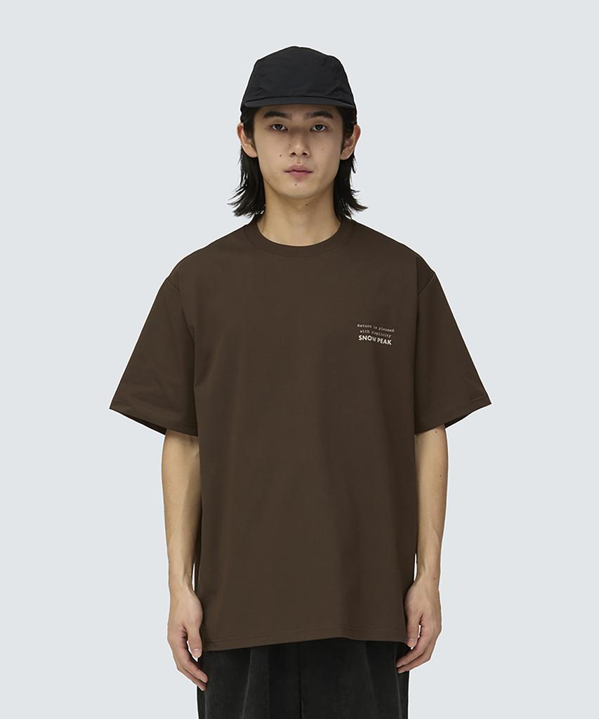 SNOWPEAK APPAREL Elemental Balance Graphic Short Sleeve T-Shirt (S26Fubts40) Brown