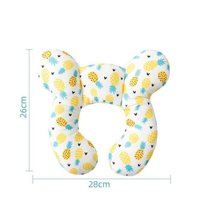 Cartoon Children U-Shaped Pillow Multi-functional Baby Car Cotton Soft Neck And Head Protection Travel Car Children's Pillow