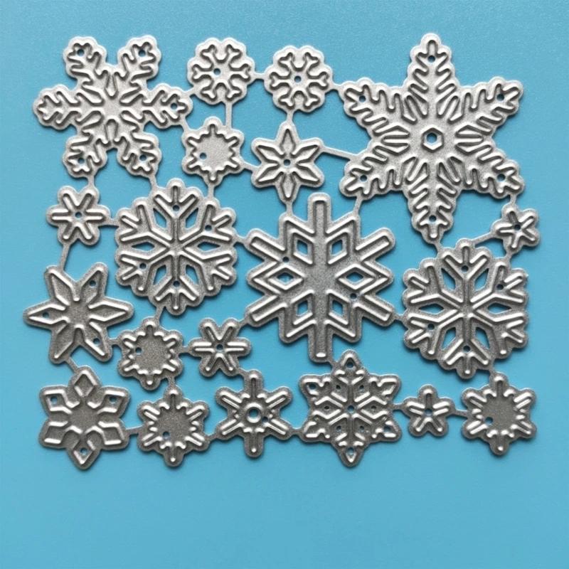 Winter Snowflakes Metal Cutting Dies Stencil DIY Scrapbooking Album Paper Card Q1FD