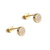 Lovely Round Zircon Ear Studs Women Girl Party Earrings Piercing Jewelry Charm