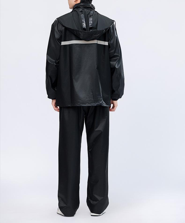 Men's Full-Body Electric Vehicle Raincoat Set - Waterproof, Split-Type Riding Gear