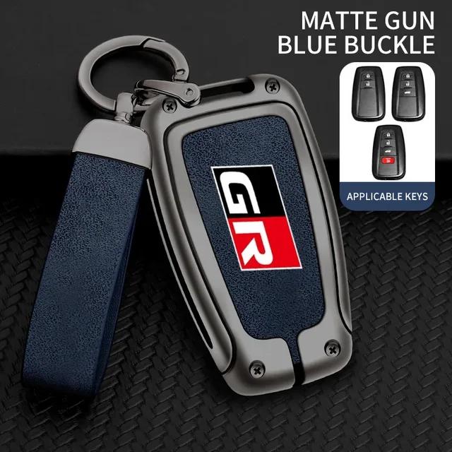 UWSY2 Auto TPU Zinc Alloy Key Case Bag For Toyota GR 86 Supra Yaris RAV4 Prius Corolla C-HR Camry Auris Car Key Chain Metal Key Shell
