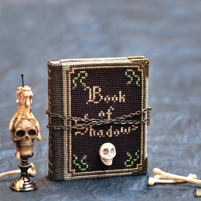 Festive Diy Book Of Shadows Stitch Along Kit Ideal For Halloween Parties And Creative Gift Giving