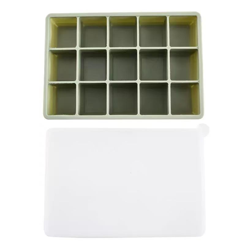 Silicone Baby Food Ice Cube Tray - 24 & 15 Grids, Easy Release, Quick Freeze, Food Grade