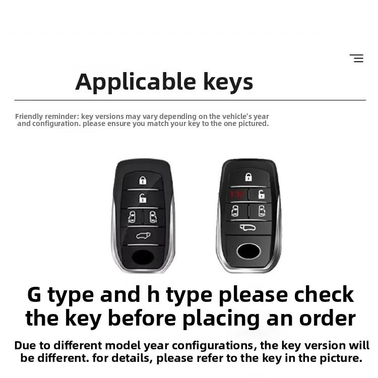 ANY1 Zinc Alloy Car Smart Remote Protector Car Key Case Cover Styling Accessories For Toyota Vellfire Alphard 30 Series Previa Tarago