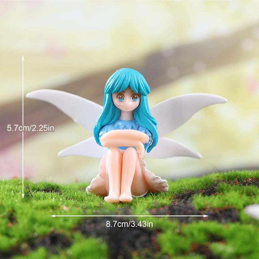 Miniature Fairy Garden Accessories, Small Fairy Figurines for Fairy Garden, Flower Pot, Home Decoration, Birthday Cake Topper