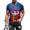 Summer Fashion Trend 3D Printing Anime T-shirt Rock Short Sleeved Gothic Casual Comfortable Short Sleeved Top