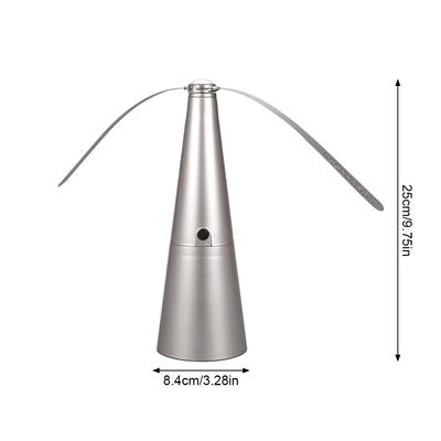 Automatische Zachte Muggen- en Vliegenwerende Ventilator 360° Roterend Draagbaar Werkt op Batterijen voor Buiten Familiepicknicks