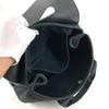 HERMES Valparaiso PM Tote Bag Flap Bag Hand Bag cotton / Leather Black