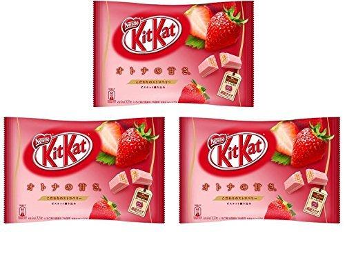 

Nestle Kitkat Nestle kitkat mini adult sweetness time 12 шт. x 3 пакетика набор [Оптовая закупка] Клубника (ограниченный товар)