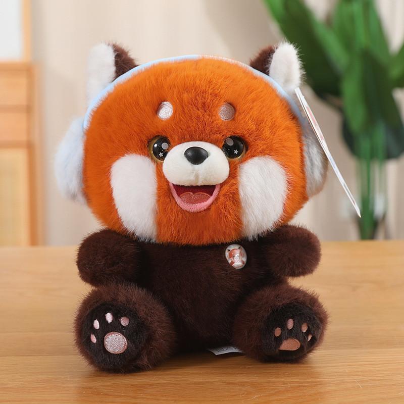 Soft Playful Plush Panda Raccoon Bunny Doll Cozy Stuffed Animal For Kids