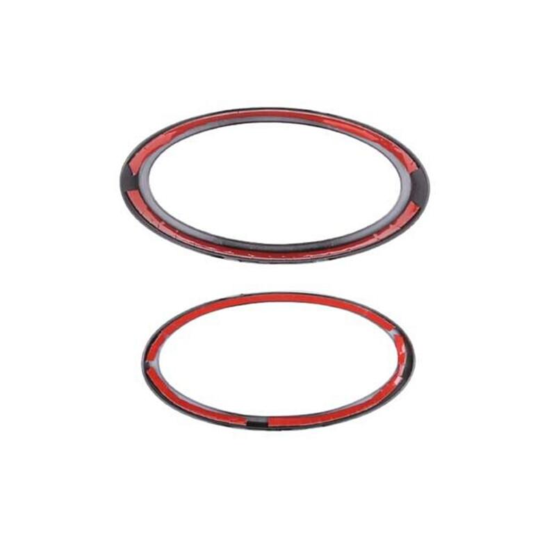 Glossy Black Fits Subaru XV 2022- Front & Rear Badge Ring Logo Frame Cover Trim