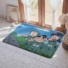 Anime N Nintama Rantarou Floor Mat Eco  Flannel Doormat Non Slip Odorless Indoor Floor Rug Soft Short Plush Home Mat