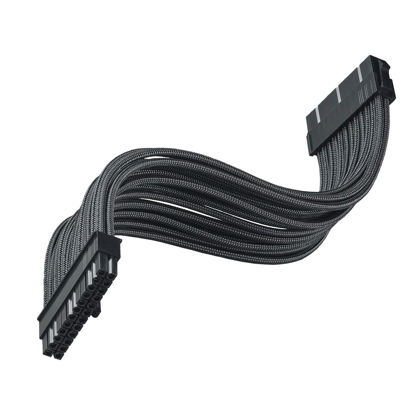 

Silver Stone PSU Universal Extension Sleeved Modular Cable 24-Pin ATX SST-PP07E-MBB (Black)