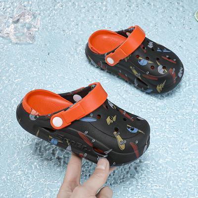 Cartoon Camouflage Baby Slippers Non-Slip Children'S Hole Shoes Indoor And Outdoor Wear Non-Slip Beach Cool Slippers