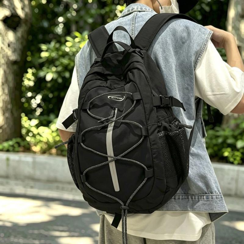 Schoolbag Outdoor Mountaineering Backpack Large Capacity Color Matching Student School Bag Men's and Women's Commuter Sports Travel Backpack