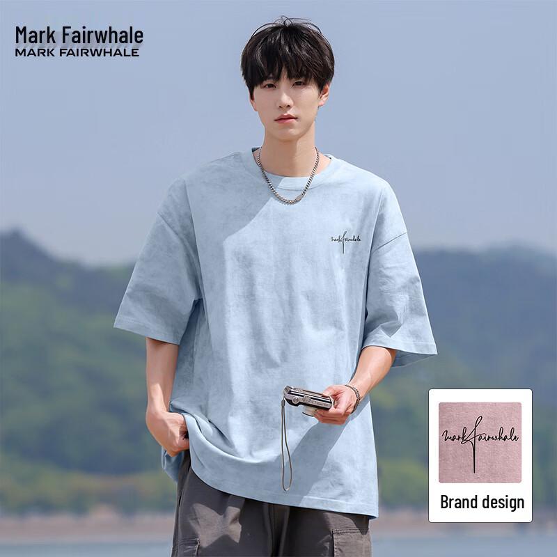 

Мужская хлопковая футболка Mark Hua Fei в американском стиле Хай-стрит с тай-дай 3XL