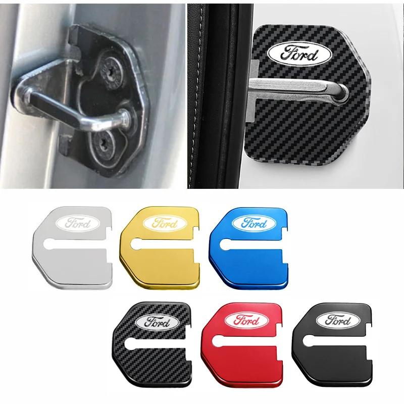 For Ford Focus Edge Kuga Escort Fiesta Taurus Everest Mondeo Territory Escape Car Door Lock Cover Buckle Protection Accessories