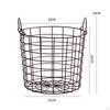 Iron Storage Basket 8.27inch X 7.87inch Laundry Hamper Container Multifunctional Bins