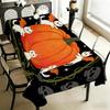 1pc Tablecloth Cute Cat And Pumpkin Halloween Atmosphere Full Creative Style Party Tablecloth Holiday Festive Party Decoration, Polyester Cover And Li