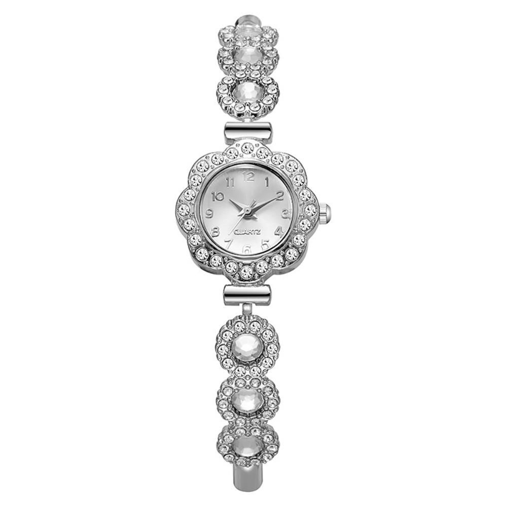 Exquisite Women s Bracelet Watch Elegant Rhinestone Quartz Watch Casual Wear белый