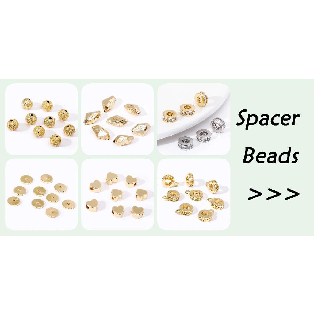 18K Gold Plated Brass Square Connector Clasps Pearl Clasps Fastener For Bracelet Necklace Making Accessories Jewelry Materials