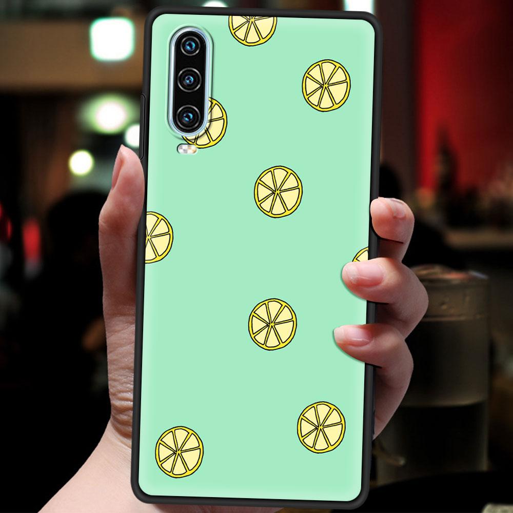 Mediterranean Lemon Soft Phone Case For Huawei P30 Lite P50 Pro P20 P40 Lite E P Smart Z 2021 Y6 Y7 Y9 2019 Y6p Y9s Y7a Cover