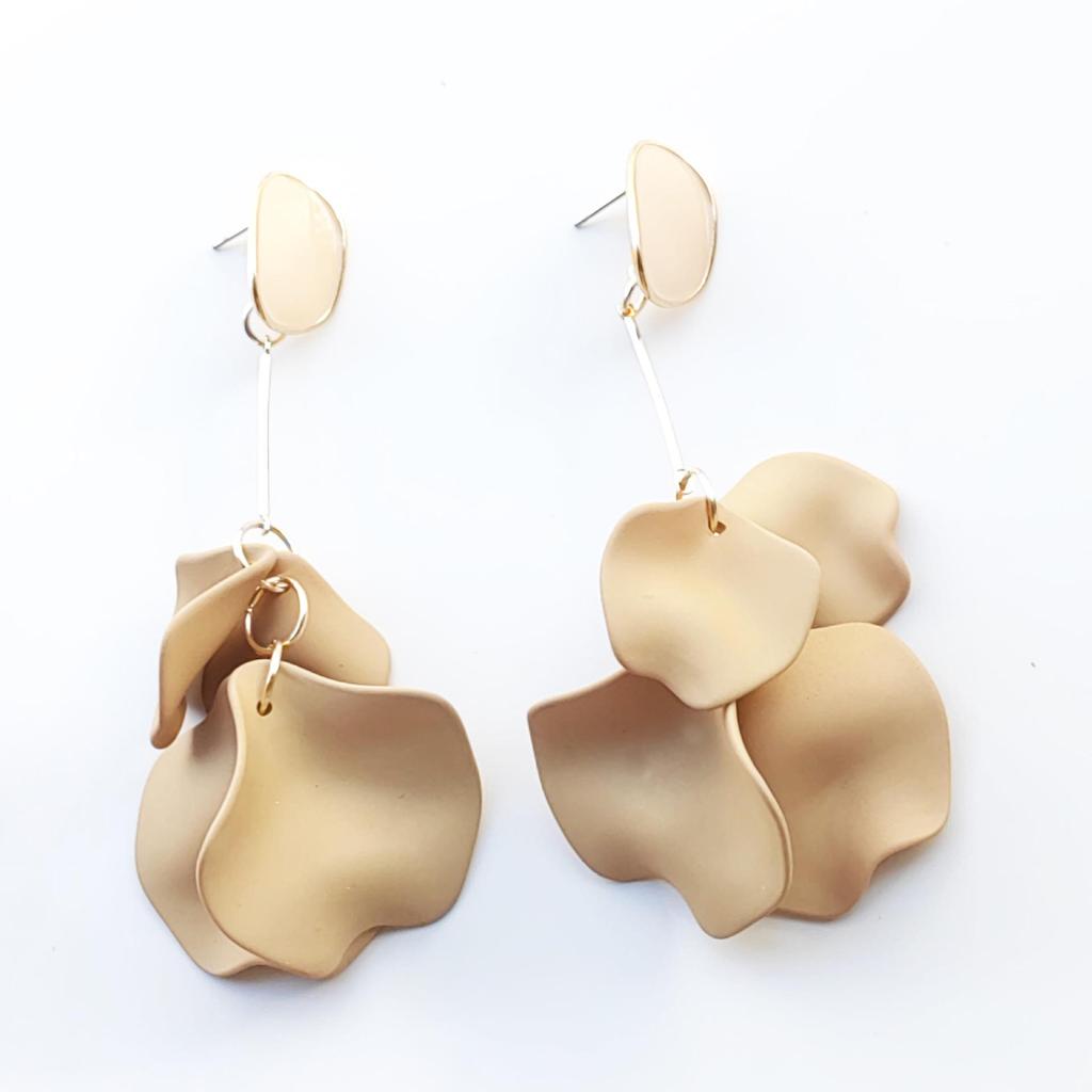 Bohemian Tassel Acrylic Petal Dangle Earrings for Women