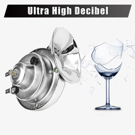 2Pcs 12V Car Snail Air Electric Waterproof Horn Driving Durable Enhance Safety Automotive