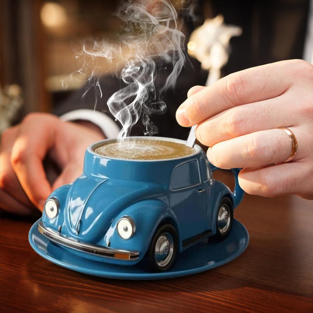 Beetle Shaped Creative Coffee Mug Heat Resist Novelty Tea Cup Large Capacity Unique Drinkware for Office Decoration Cup