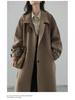 Women's Hepburn Style Mid-Length Woolen Coat - 2025 Winter Collection, Thickened and Stylish.