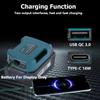 Battery Adapter Holder Belt Buckle for 40V Battery Pack Holder Carriers with Type C USB Fast Charging Port