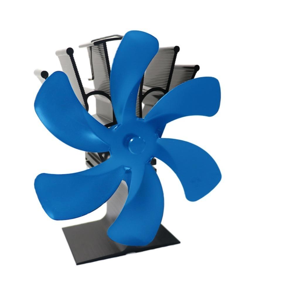Eco Friendly 6-Blade Fireplace Fan Circulation High-temperature Stove Fan Heat Distribution Decoration Log Wood Burner Home