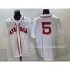 Maglietta da Baseball Unisex Ricamata Boston Red Sox Abbigliamento Sportivo Miscela di Cotone Traspirante Abbigliamento per tifosi