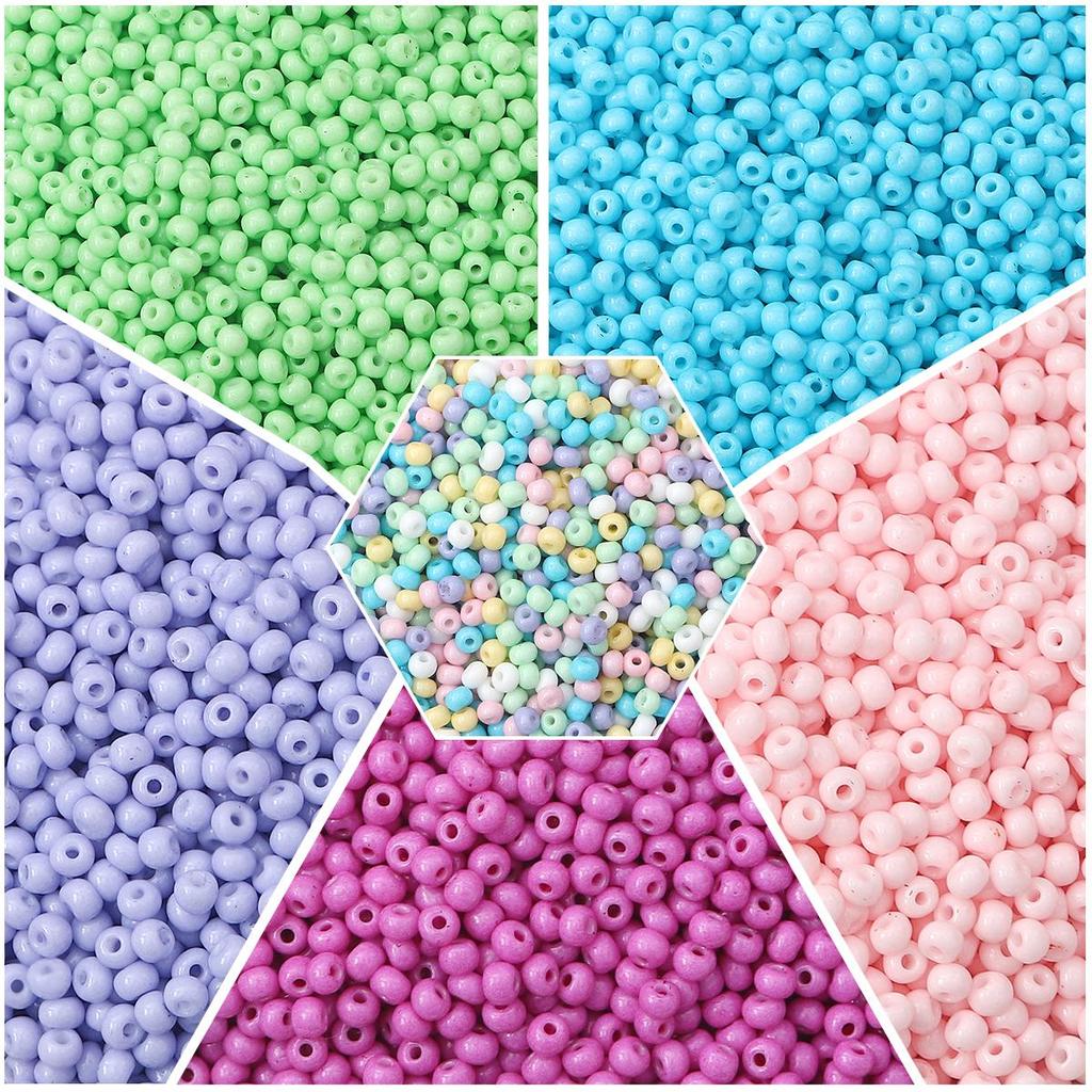 2mm 2000Pcs High Quality Seed Beads Paint Solid Color Glass Beads for Bracelet Necklace DIY Jewelry Accessories Making