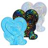 Holographic Heart Silicone Mold Epoxy Resin Mold Table Ornament Making Tool for Making Craft Decorations Easy to Clean