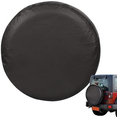 Trailer Spare Tire Cover UV-Proof Water Resistant Wheel Covers 30-32 Inch Oxford Cloth Dust-Proof Wheel Tire Protectors For