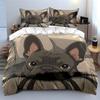 "Adorable doggy gaze, cozy charm." Bedding sets Duvet covers Pillowcases(1* Duvet Cover 2* Pillowcases without duvet insert)