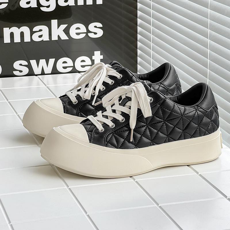 58115 summer shoes men and women couples thick-soled heightening casual shoes Guochao niche trendy shoes versatile little white shoes