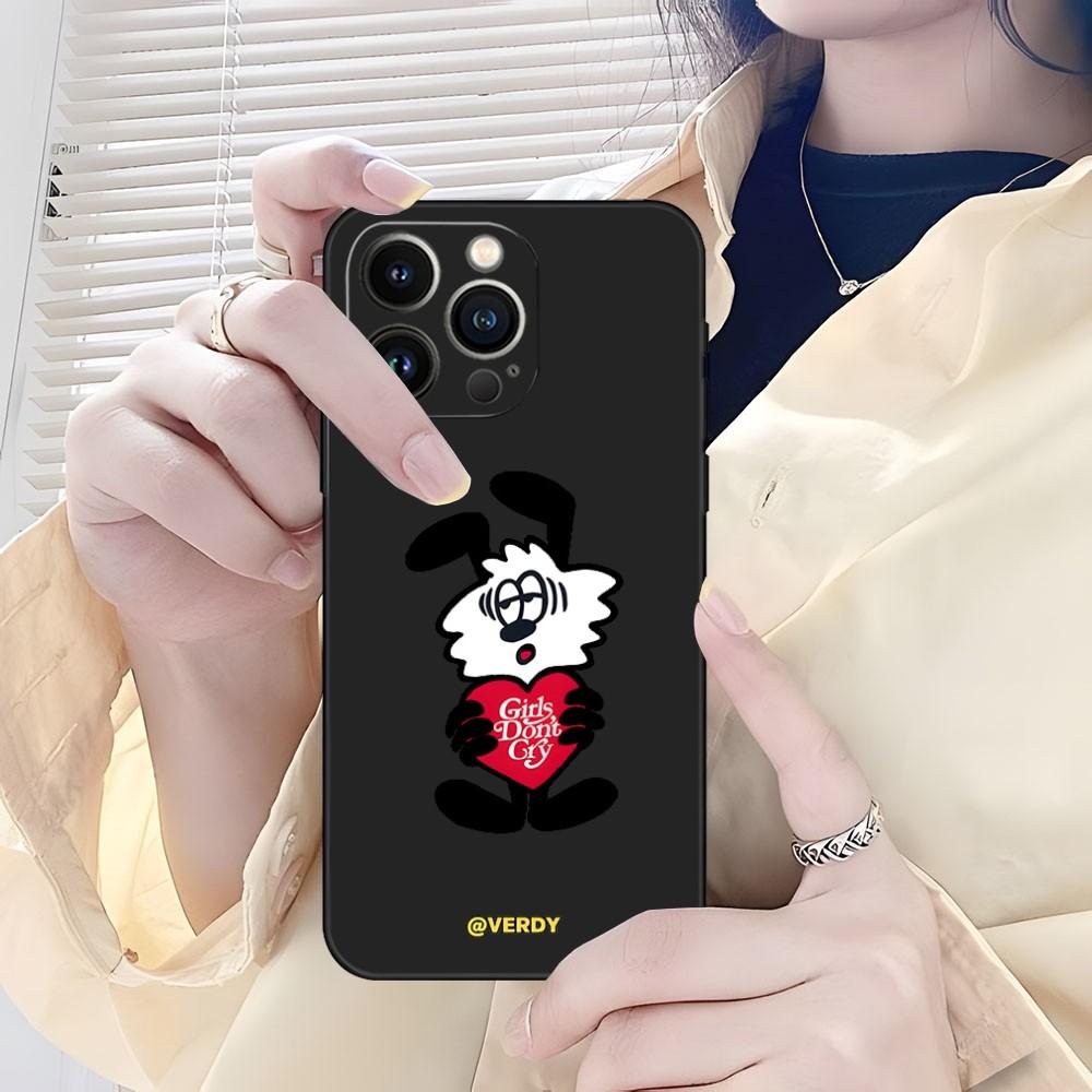 

Cartoon VERDY HARAJUKU Phone Case Apple for iphone 15 Pro Max 14 Pro 13 Mini 11 12 Xr X Xs 6 6s 7 8 Plus Design Back Cover iPhone12 Pro