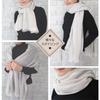 Cashmere Silk Stole Loop Yarn Monotone Natural Material Cold Protection Warming Gift Air Fluffy [I.P.P] Women's I.P.P (White)