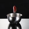 304 Stainless Steel Camping Pot Sauce Bowls Rongmu Handle Oil-splashing Milk Pan Mini Outdoor Anti-scalding Cooking DIY Tools