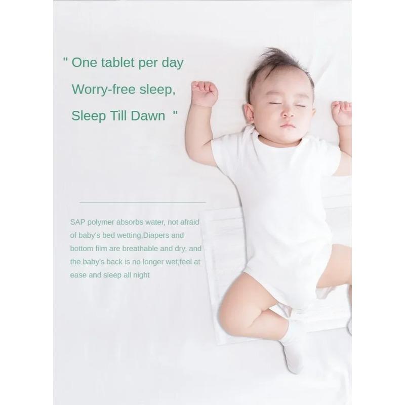 100% bomull bleieputer Babypleieputer Engangsvanntette Pustende bleieunderlag for nyfødte babyer Madrass 100 stk. M CDC004 N