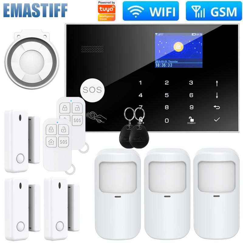 Tuya Smart Dual Network GSM WiFi Anti-Theft Alarm System for Home Doors and Windows