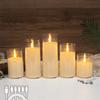 Realistic Flickering LED Flameless Candles Rechargeable Atmosphere Night Lamp  Wedding Party
