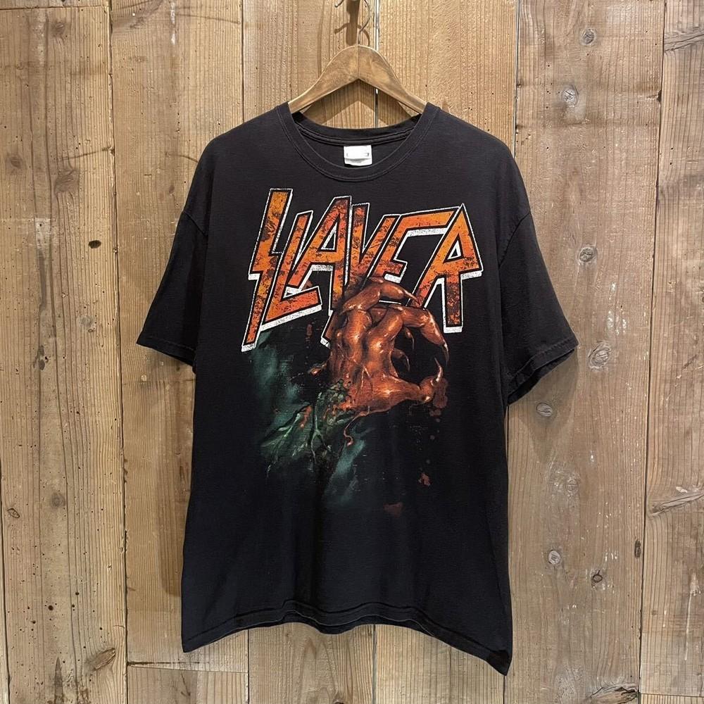 

90s Slayer rock band Graphic Black T shirt Classic style S2345XL NH24442 Unisex T-Shirt S