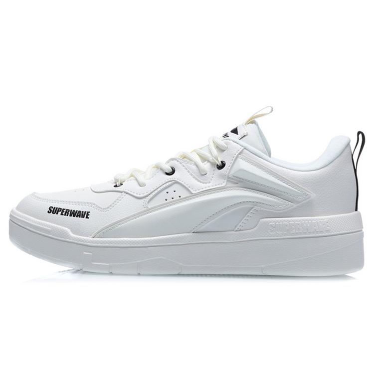 

LiNing Wave Non slip Lightweight Low Top Skateboard Shoes Men s White 40